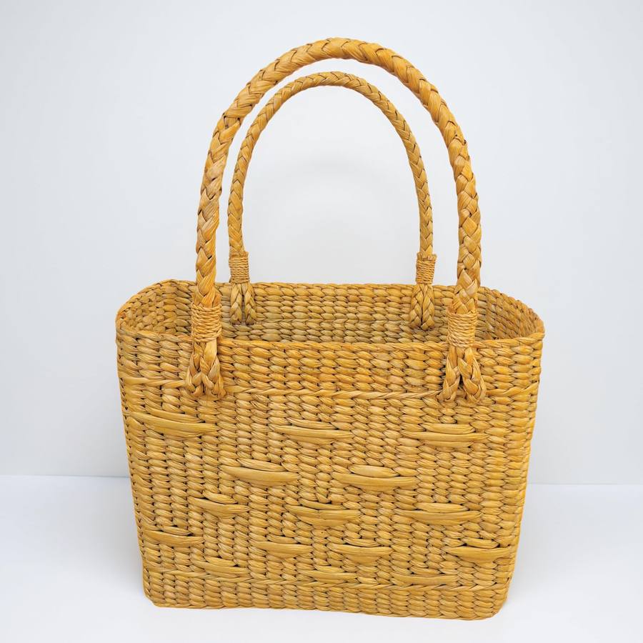 Handmade Kauna Grass Basket for Hamper Gifts, Picnic, Office Use, Storage, Carry Bag and Tote Bag | Eco Friendly